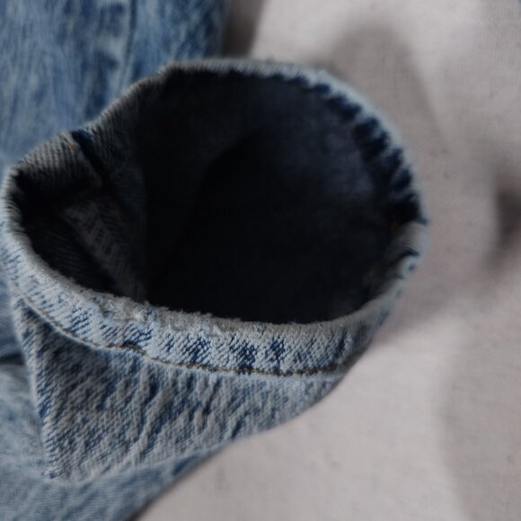 Vintage Sasson Acid Washed Blue Jeans Womens Size 9 Tapered Denim Pants FLAW - Picture 15 of 16